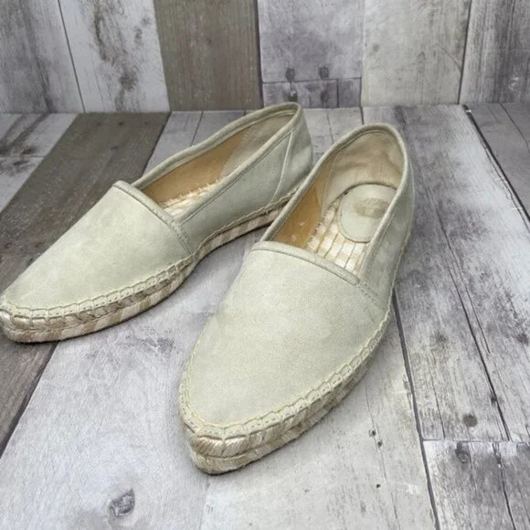 NWOT Frye Cement Lee Line Suede Espadrilles